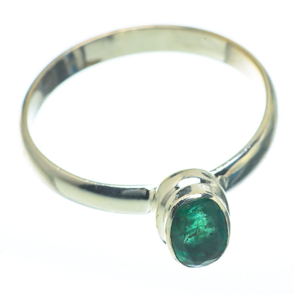 Zambian Emerald Rings handcrafted by Ana Silver Co - RING61996