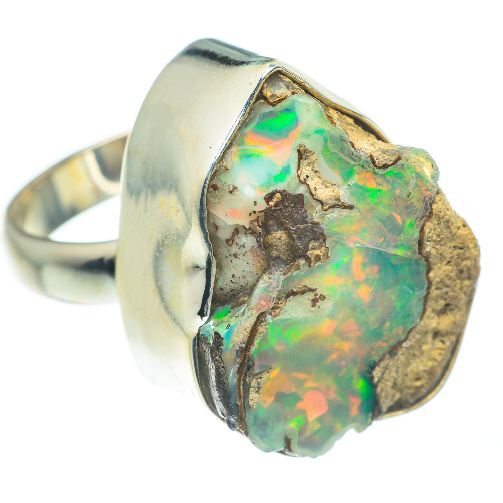 Ethiopian Opal Rings handcrafted by Ana Silver Co - RING62016