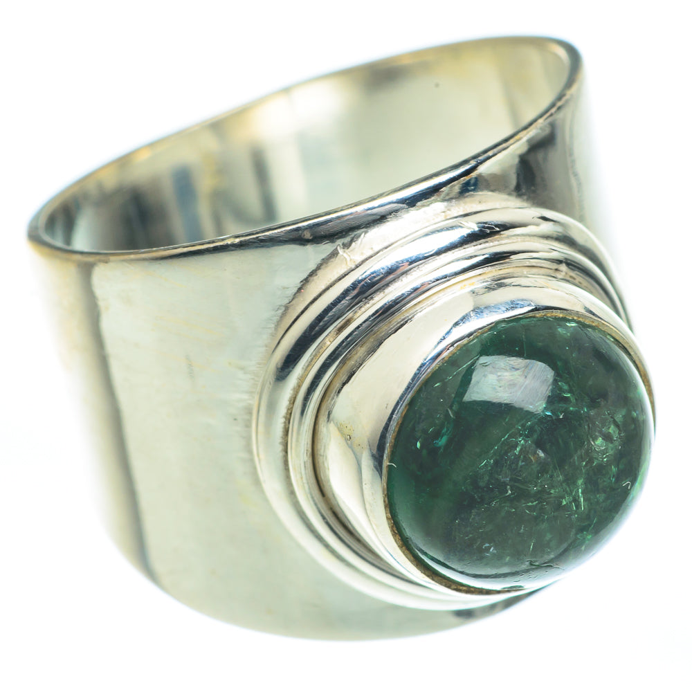 Green Tourmaline Rings handcrafted by Ana Silver Co - RING62022
