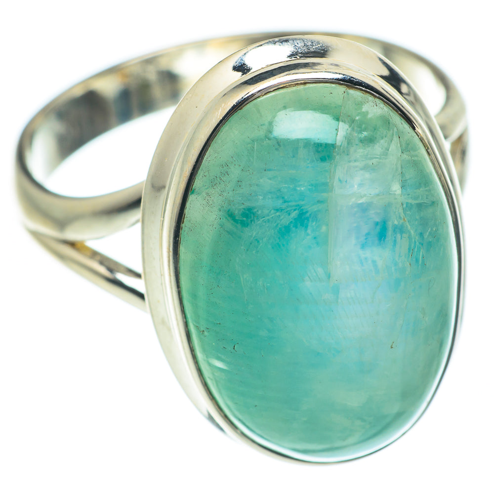 Green Moonstone Rings handcrafted by Ana Silver Co - RING62026