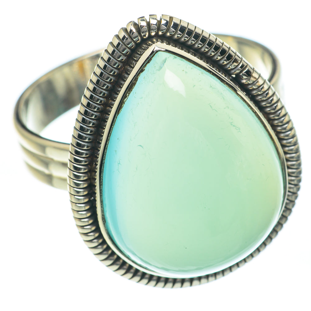 Aqua Chalcedony Rings handcrafted by Ana Silver Co - RING62088
