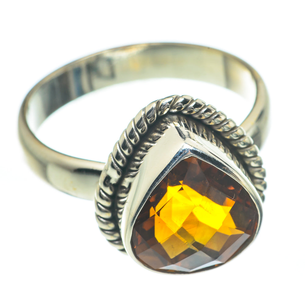 Mandarin Citrine Rings handcrafted by Ana Silver Co - RING62098