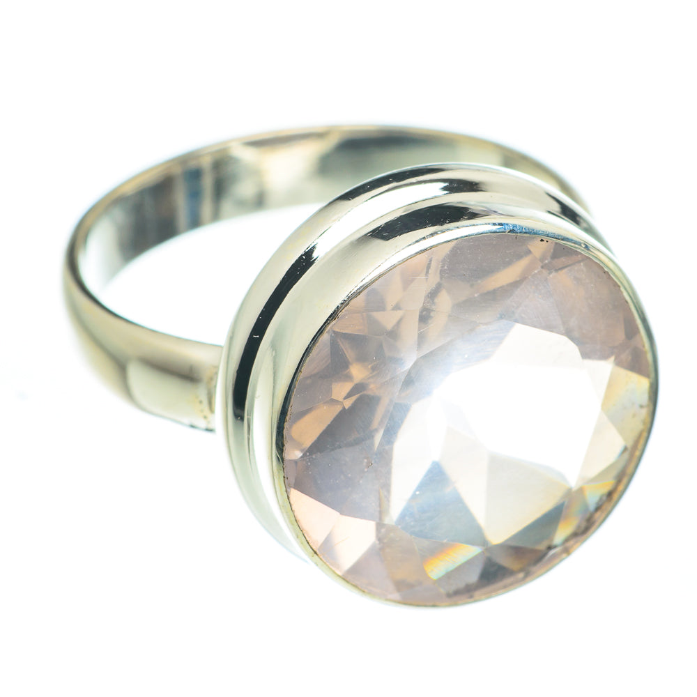 Rose Quartz Rings handcrafted by Ana Silver Co - RING62102