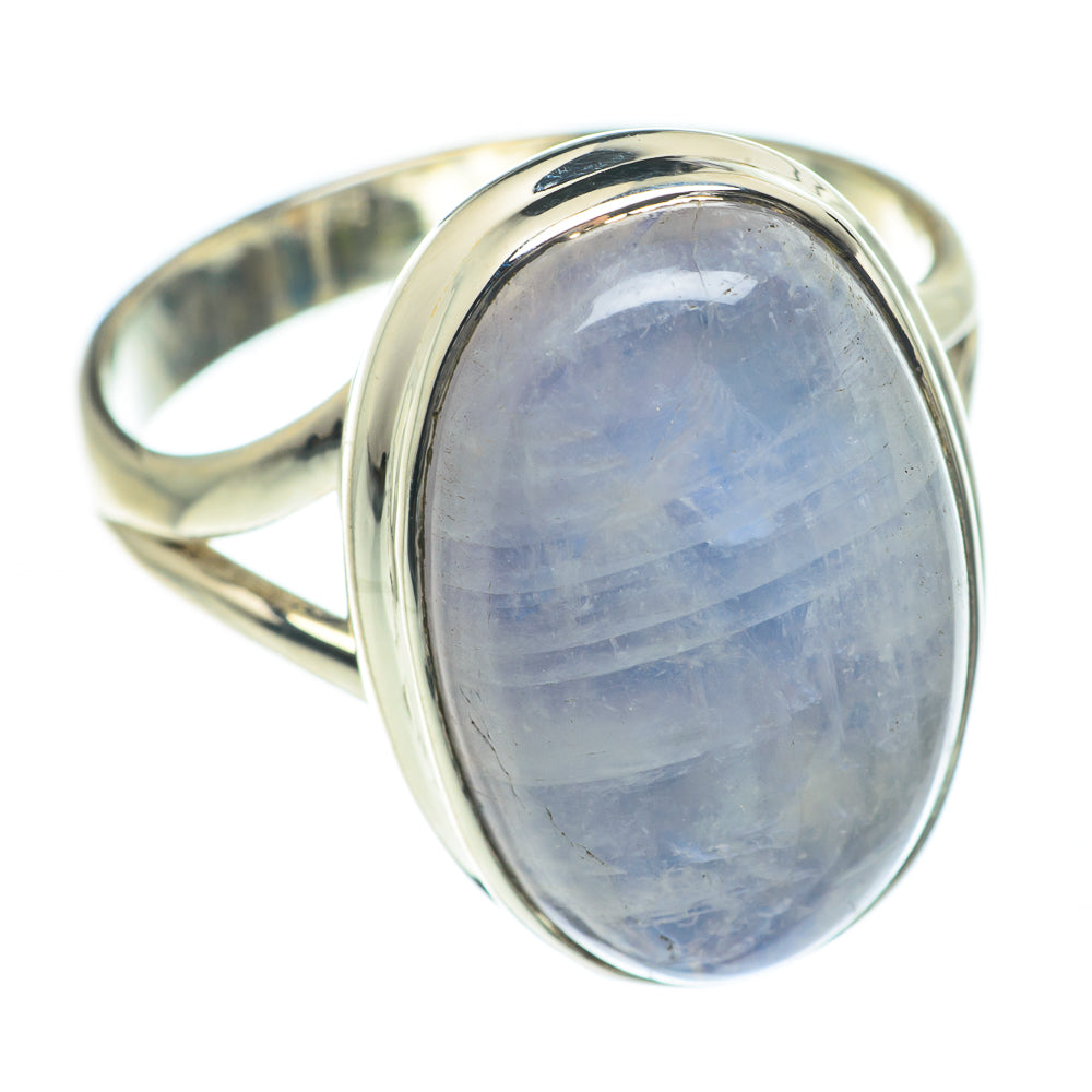 Rainbow Moonstone Rings handcrafted by Ana Silver Co - RING62113