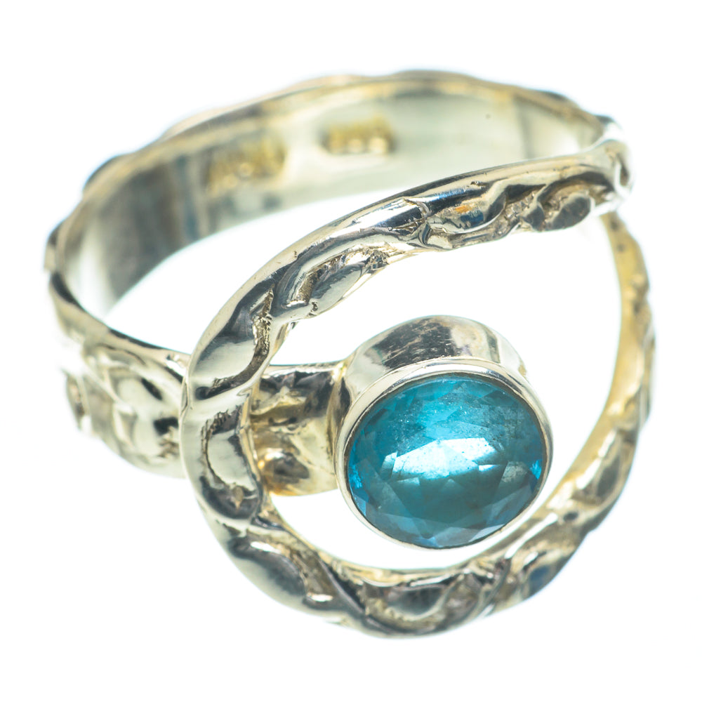 Blue Fluorite Rings handcrafted by Ana Silver Co - RING62149