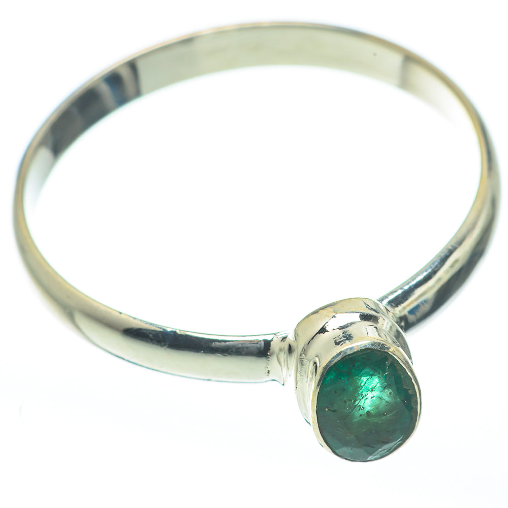 Zambian Emerald Rings handcrafted by Ana Silver Co - RING62152