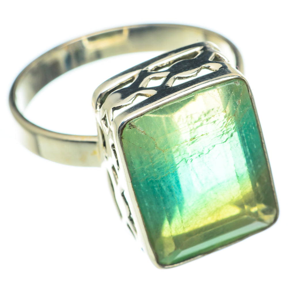 Green Fluorite Rings handcrafted by Ana Silver Co - RING62153