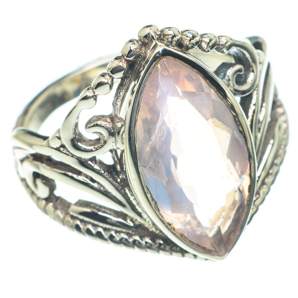 Rose Quartz Rings handcrafted by Ana Silver Co - RING62184