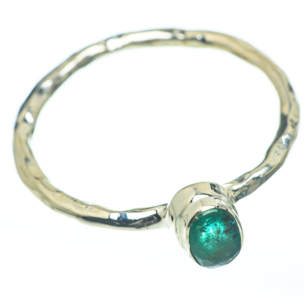 Zambian Emerald Rings handcrafted by Ana Silver Co - RING62200