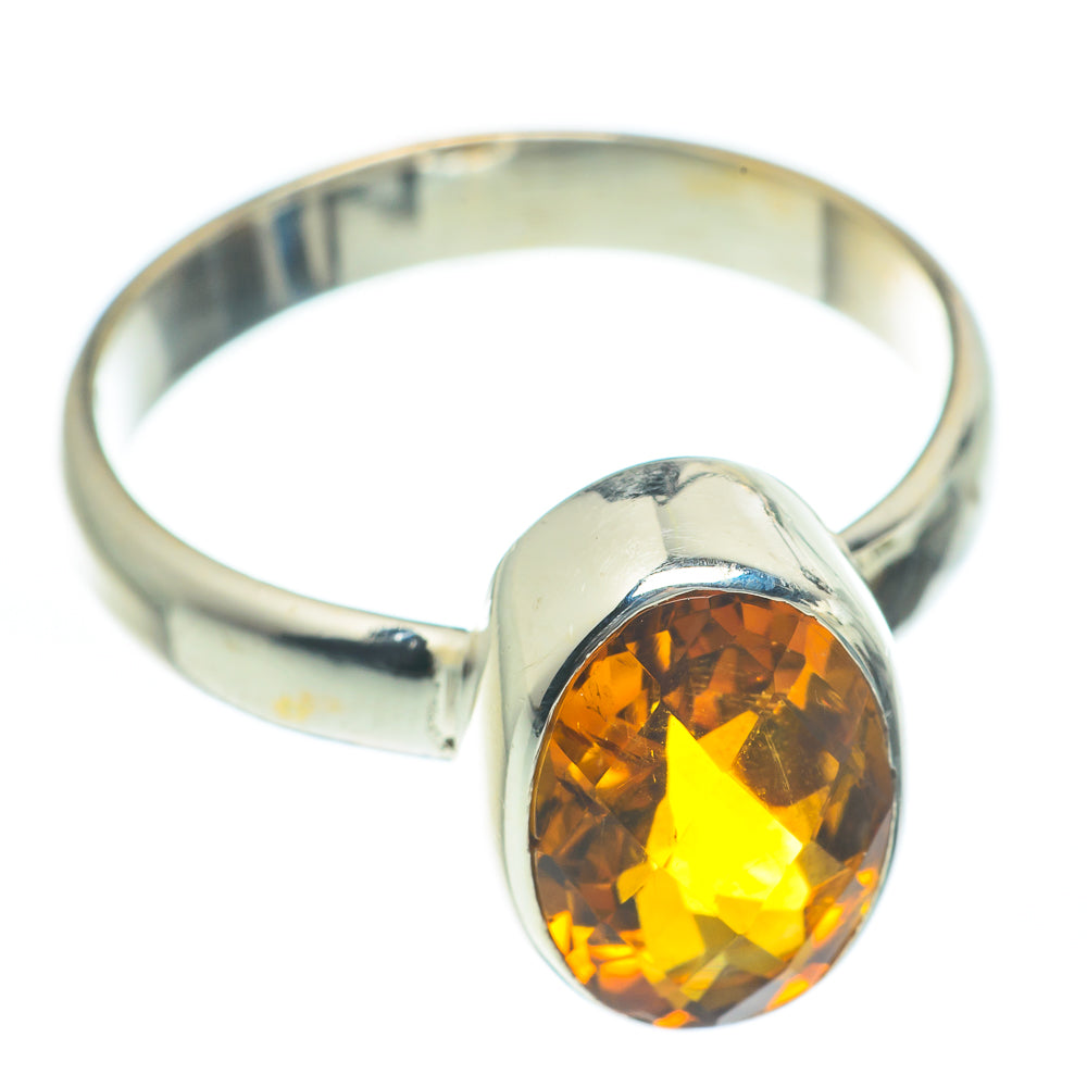 Mandarin Citrine Rings handcrafted by Ana Silver Co - RING62201