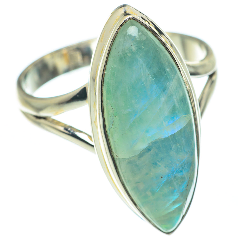 Rainbow Moonstone Rings handcrafted by Ana Silver Co - RING62220