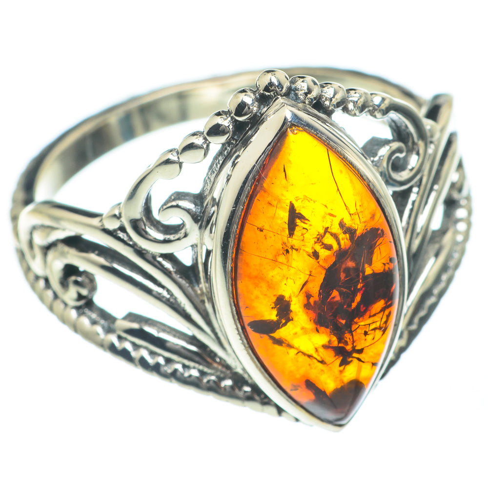 Baltic Amber Rings handcrafted by Ana Silver Co - RING62224