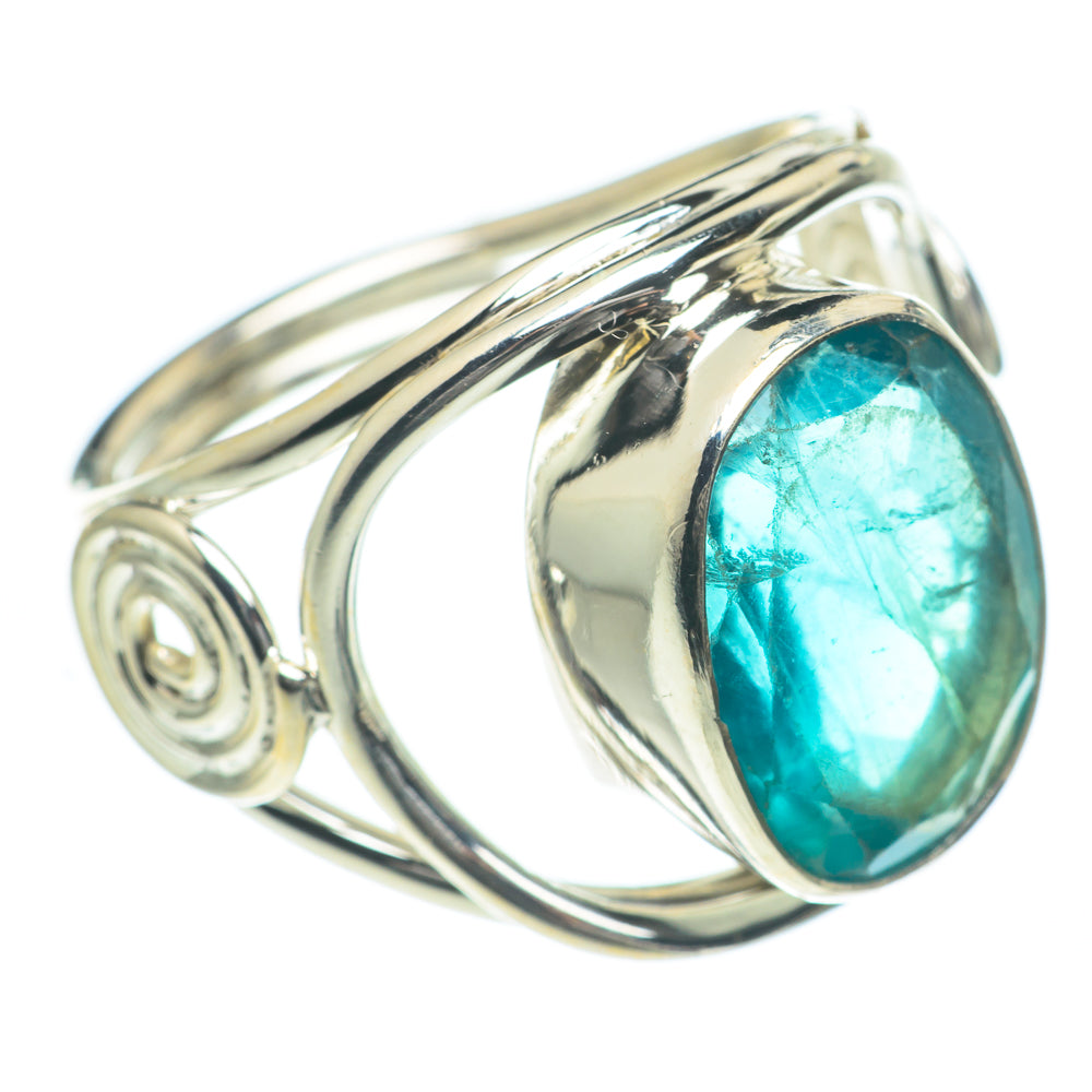 Blue Fluorite Rings handcrafted by Ana Silver Co - RING62237