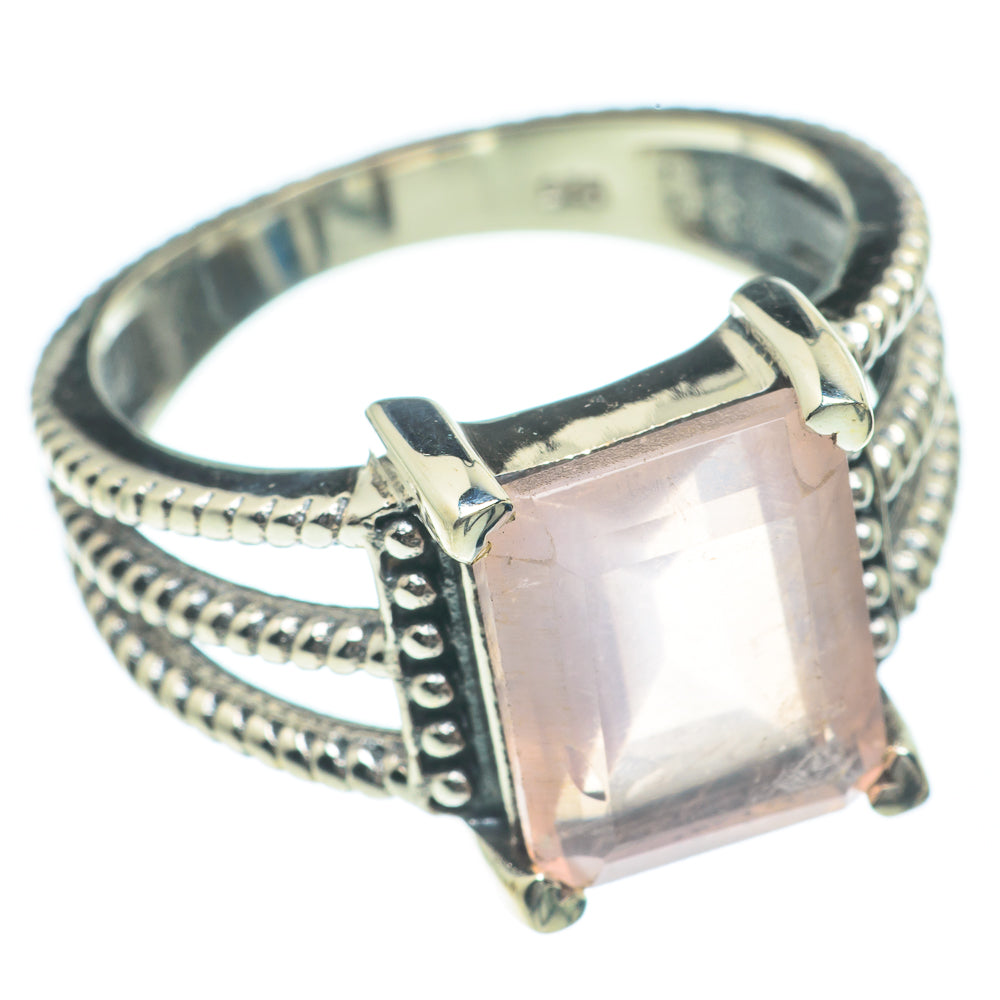 Rose Quartz Rings handcrafted by Ana Silver Co - RING62246
