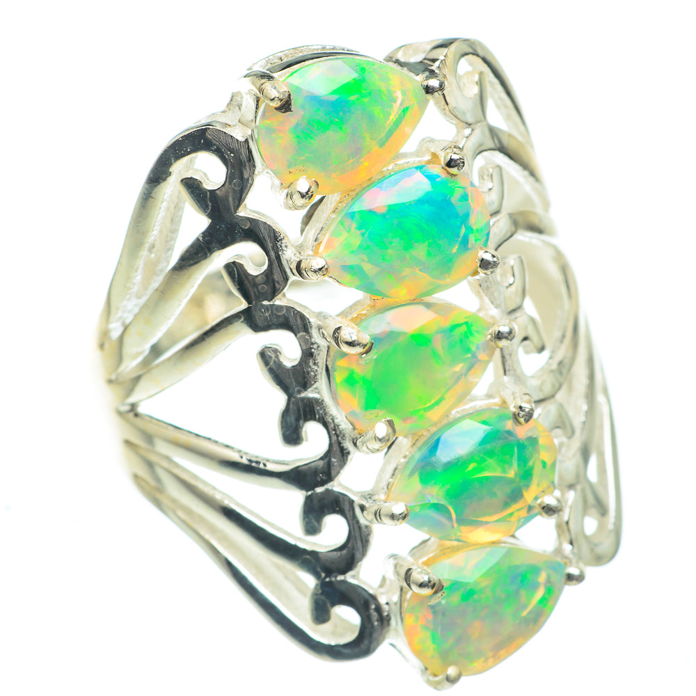 Ethiopian Opal Rings handcrafted by Ana Silver Co - RING62261