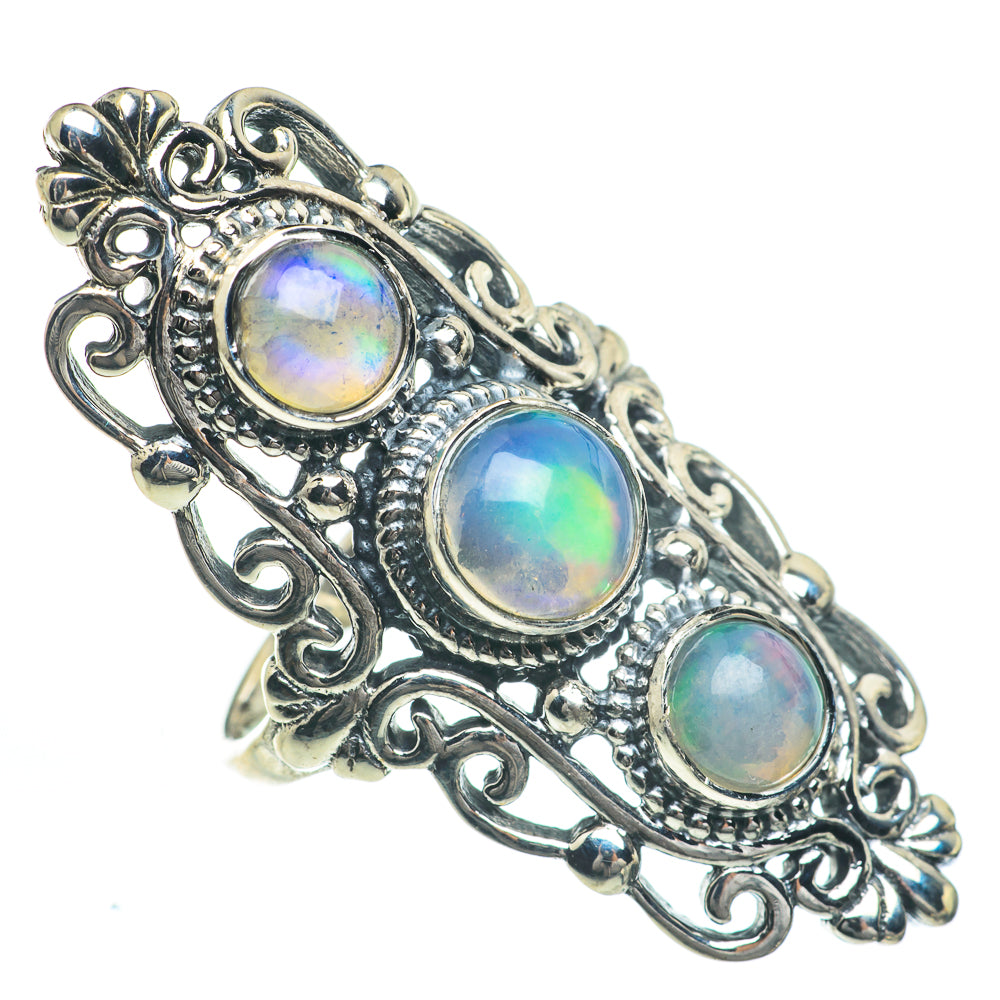 Ethiopian Opal Rings handcrafted by Ana Silver Co - RING62308