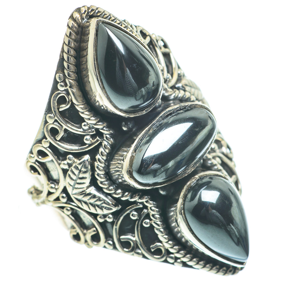 Hematite Rings handcrafted by Ana Silver Co - RING62312