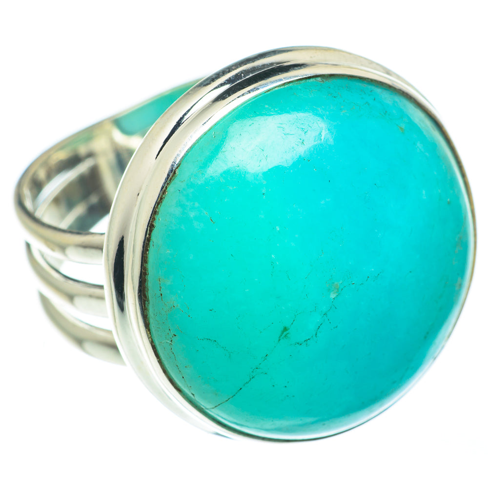 Peruvian Amazonite Rings handcrafted by Ana Silver Co - RING62341