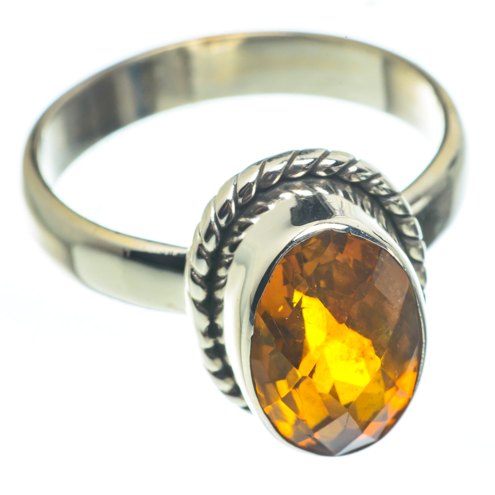 Mandarin Citrine Rings handcrafted by Ana Silver Co - RING62360