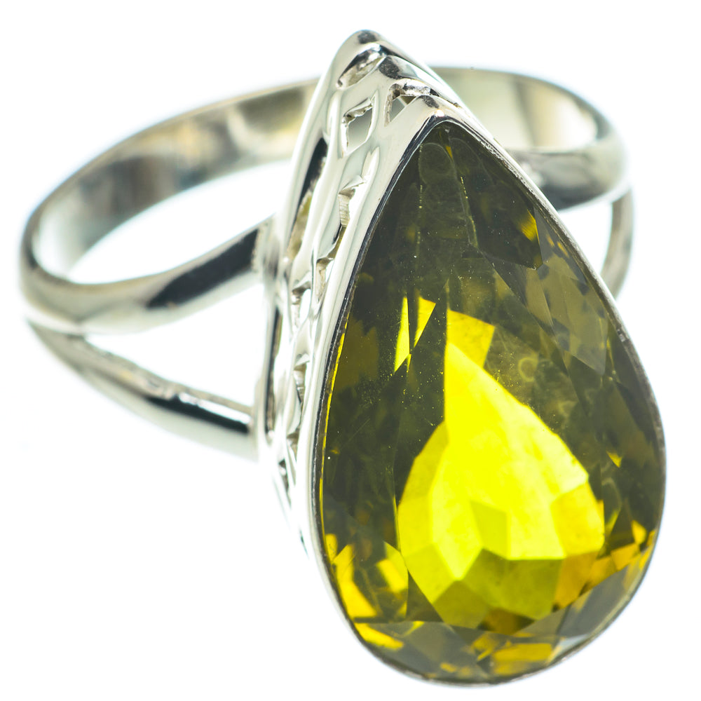 Olive Quartz Rings handcrafted by Ana Silver Co - RING62386