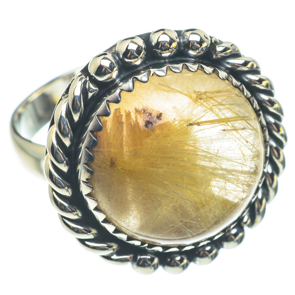 Rutilated Quartz Rings handcrafted by Ana Silver Co - RING62410