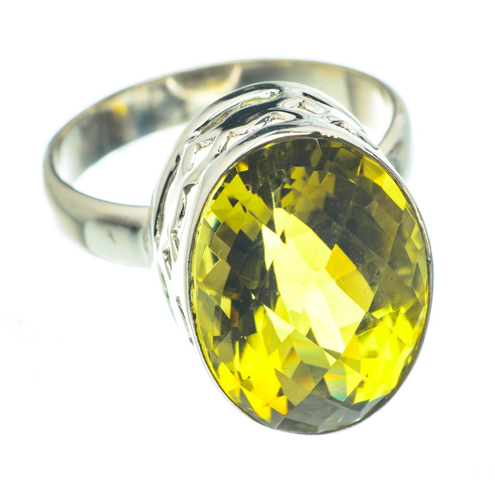 Olive Quartz Rings handcrafted by Ana Silver Co - RING62419