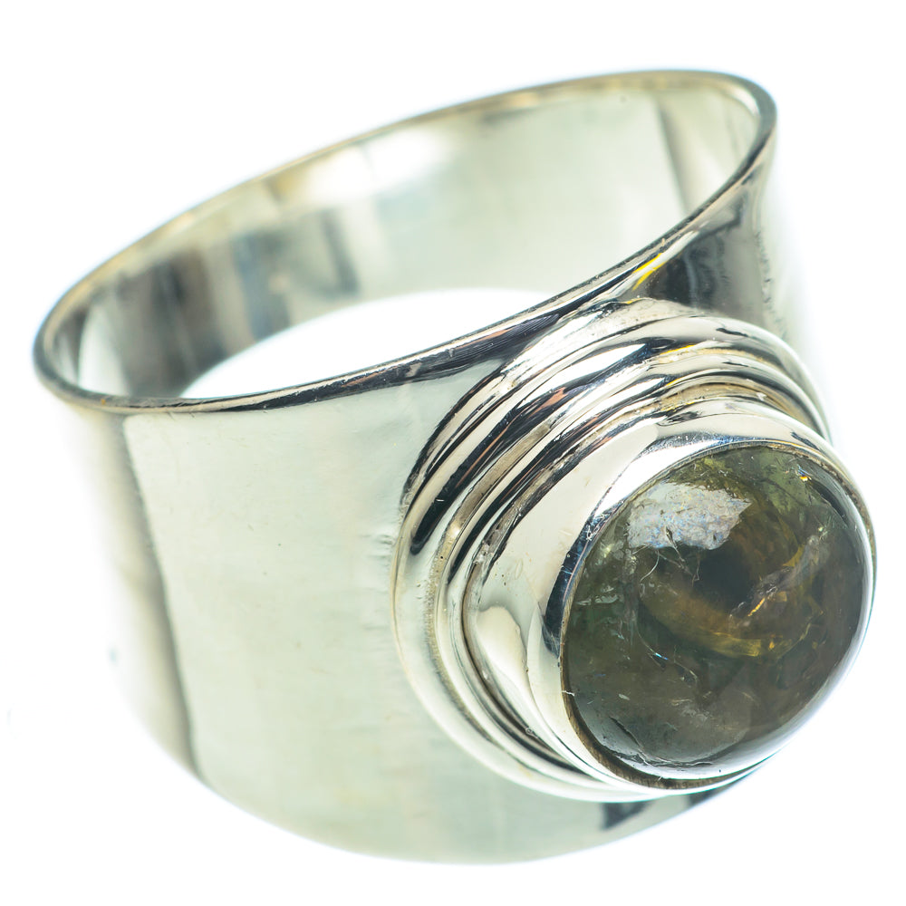 Green Tourmaline Rings handcrafted by Ana Silver Co - RING62426