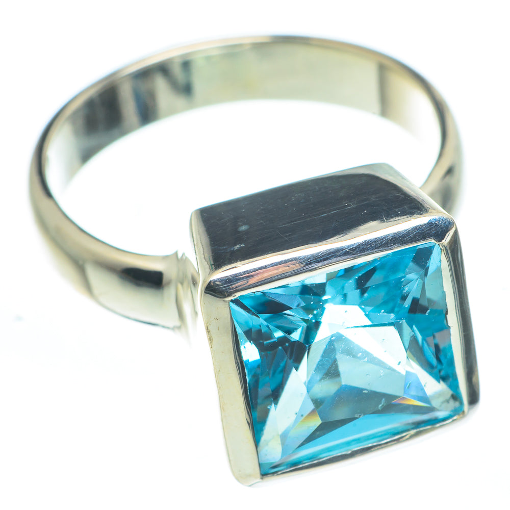 Blue Topaz Rings handcrafted by Ana Silver Co - RING62452