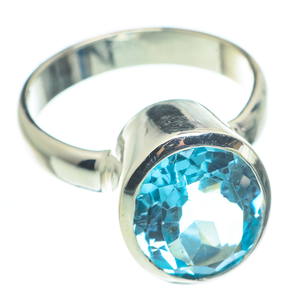 Blue Topaz Rings handcrafted by Ana Silver Co - RING62455