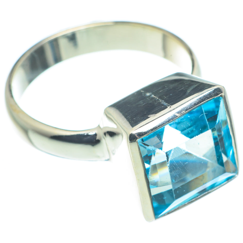 Blue Topaz Rings handcrafted by Ana Silver Co - RING62513