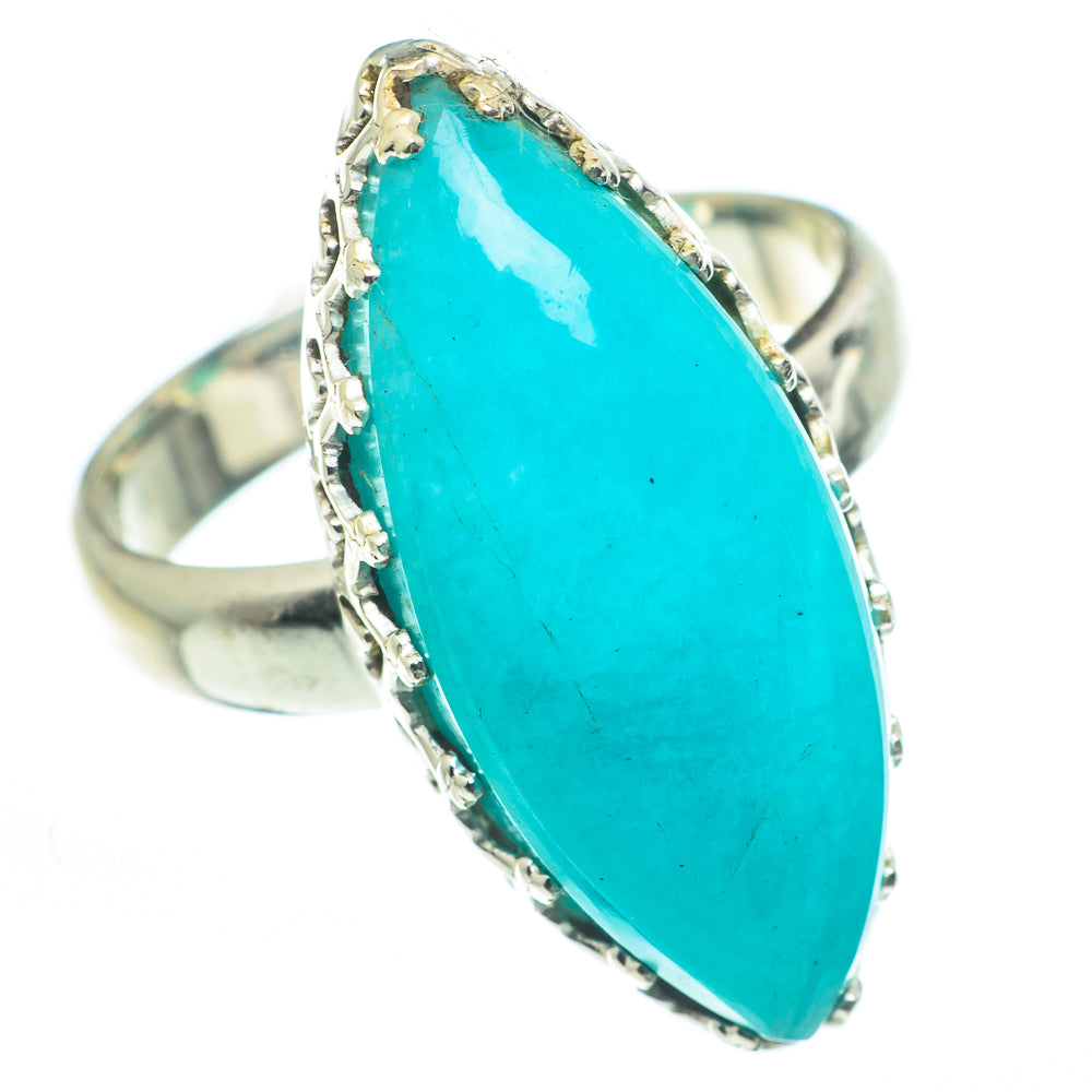 Peruvian Amazonite Rings handcrafted by Ana Silver Co - RING62540