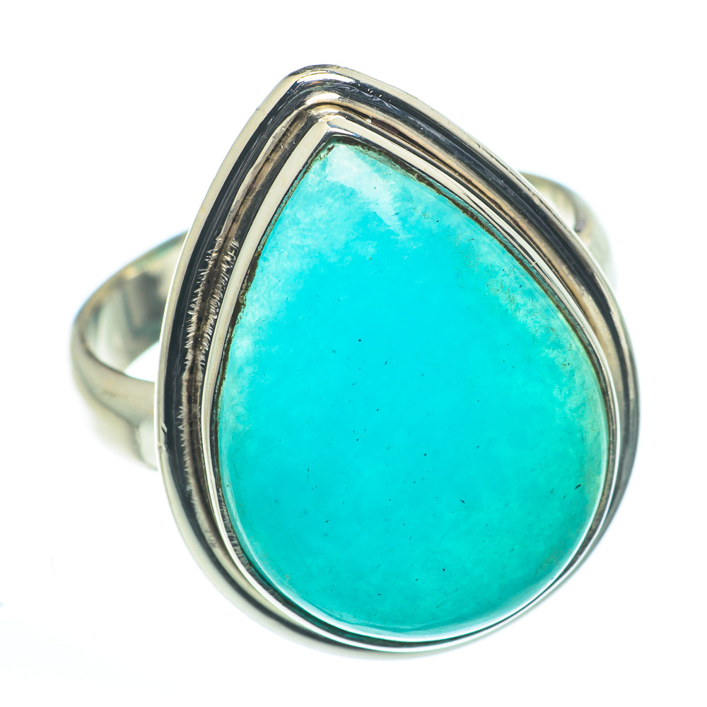 Peruvian Amazonite Rings handcrafted by Ana Silver Co - RING62618