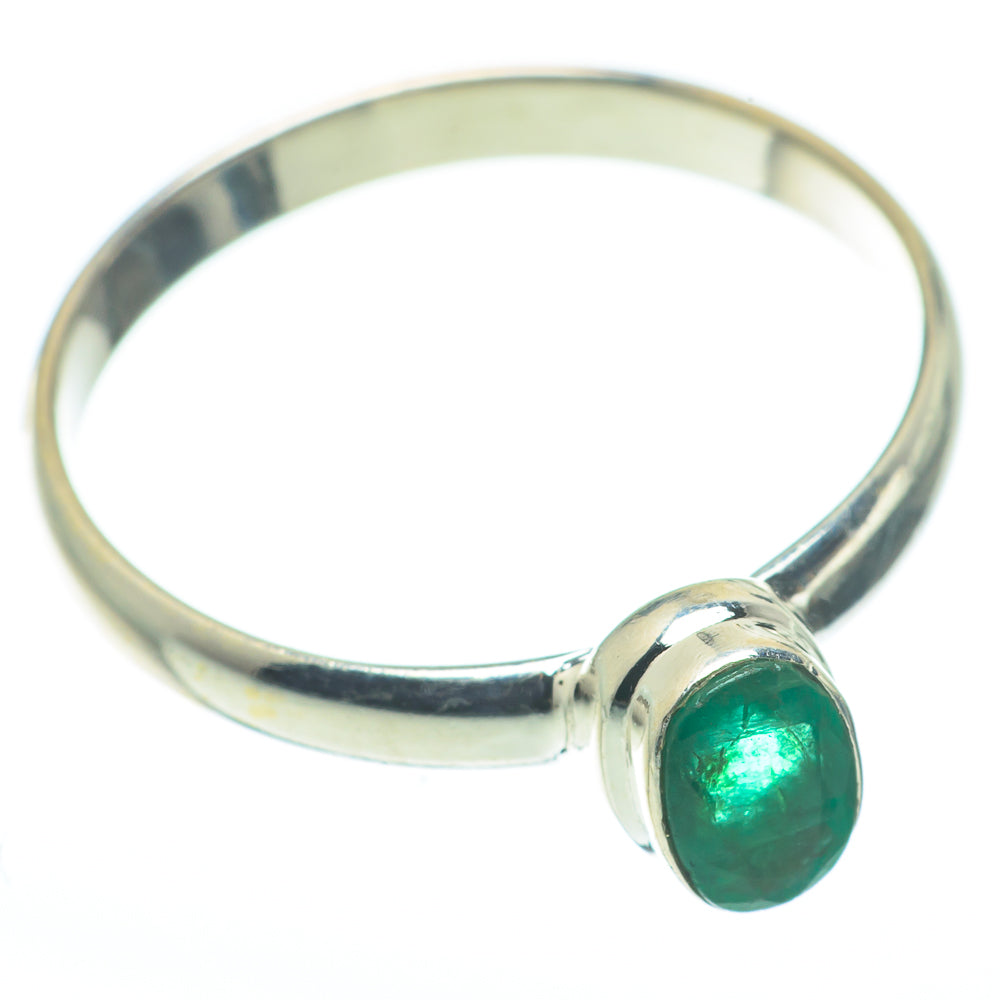 Zambian Emerald Rings handcrafted by Ana Silver Co - RING62624
