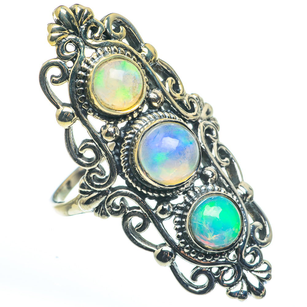 Ethiopian Opal Rings handcrafted by Ana Silver Co - RING62675