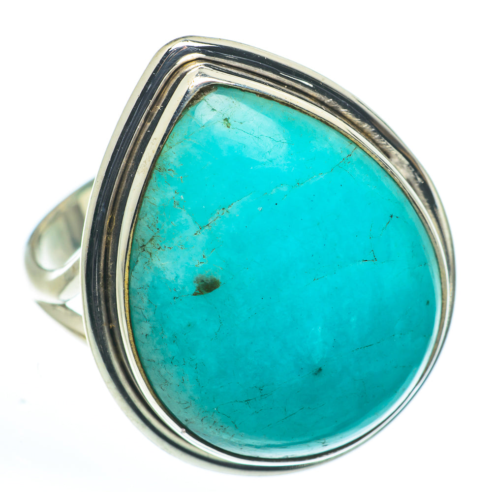 Peruvian Amazonite Rings handcrafted by Ana Silver Co - RING62701