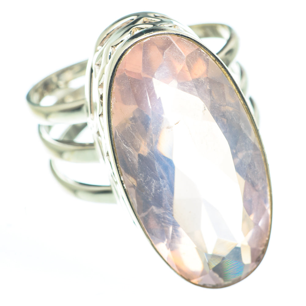 Rose Quartz Rings handcrafted by Ana Silver Co - RING62709