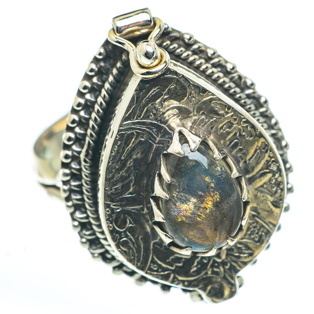 Labradorite Rings handcrafted by Ana Silver Co - RING62722