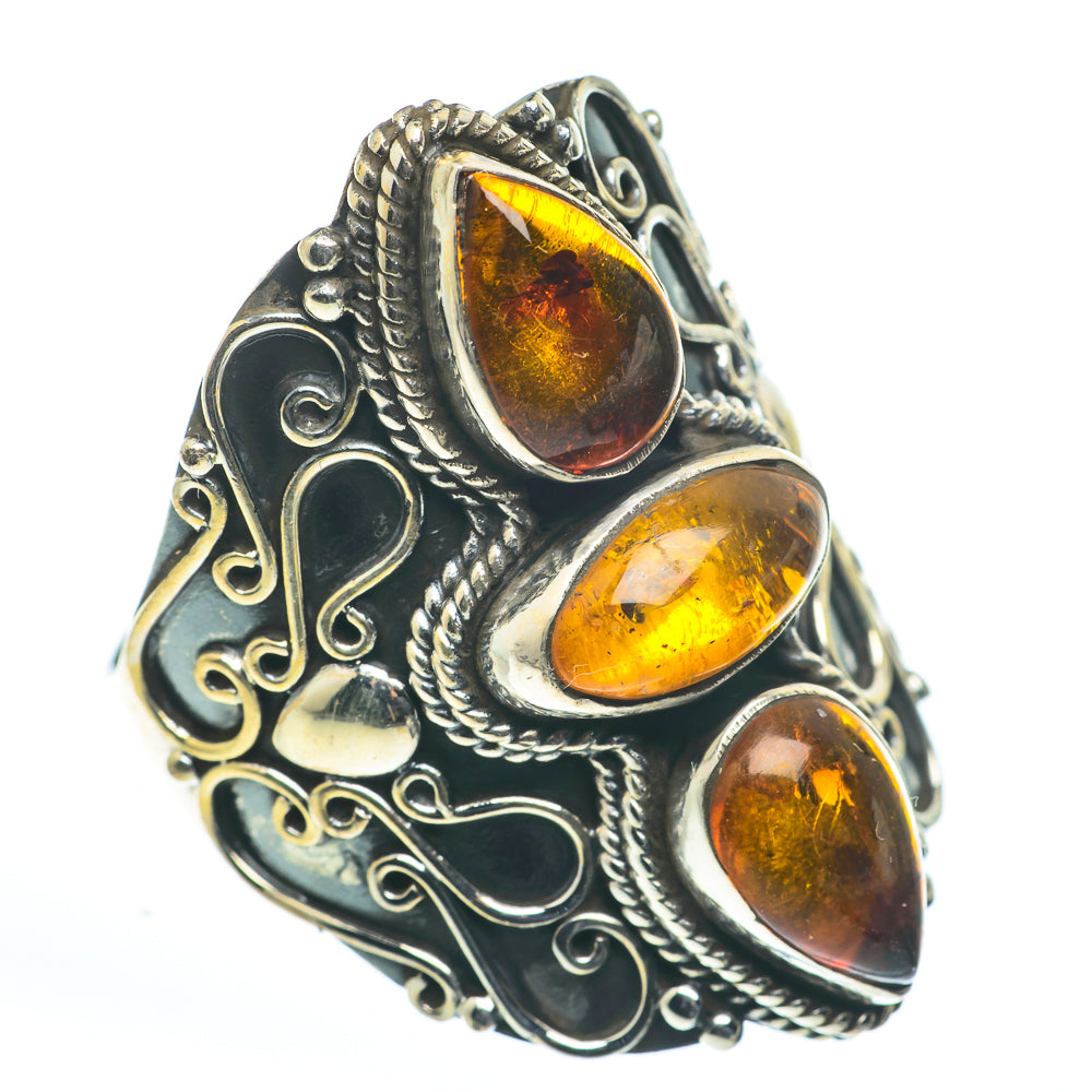 Baltic Amber Rings handcrafted by Ana Silver Co - RING62726