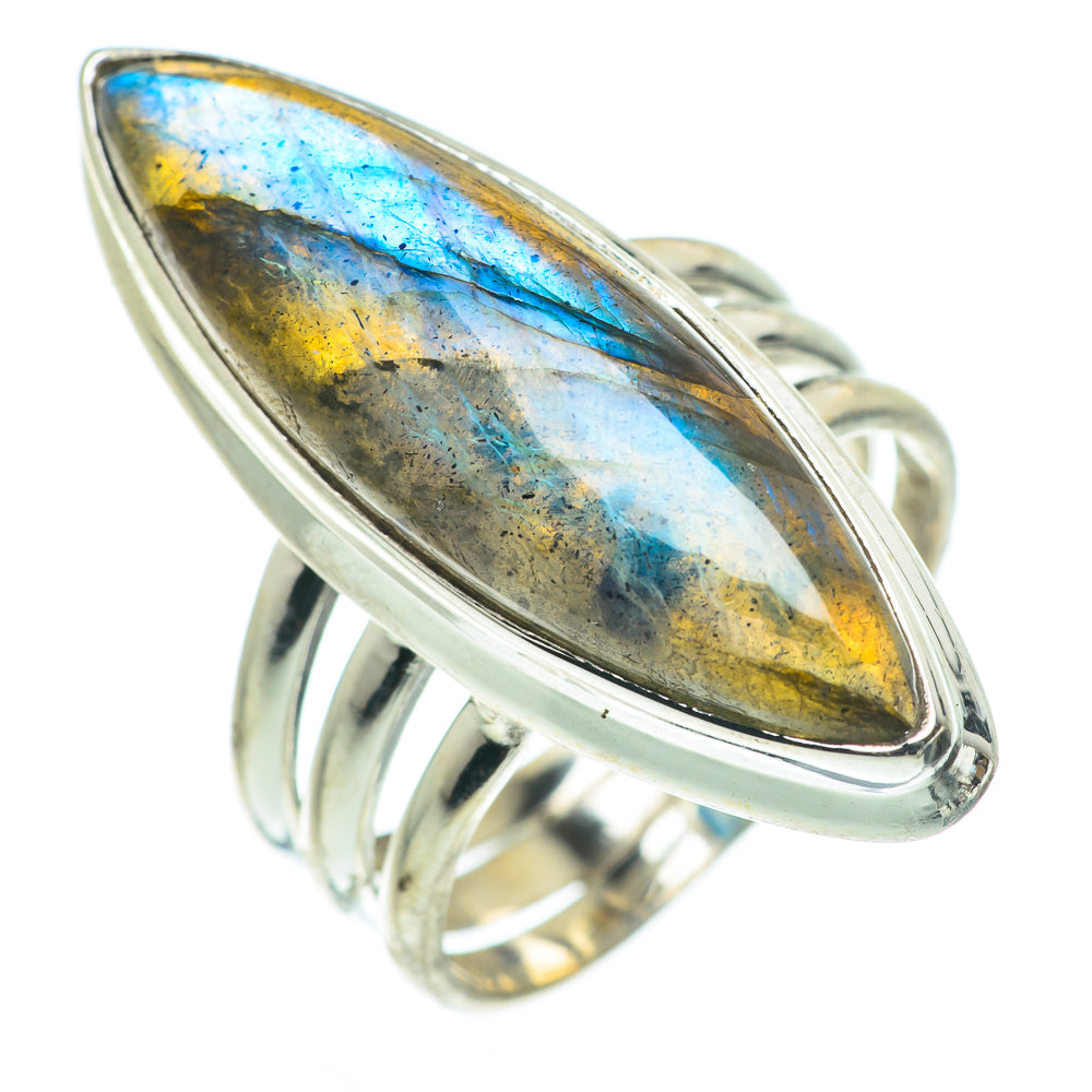 Labradorite Rings handcrafted by Ana Silver Co - RING62738