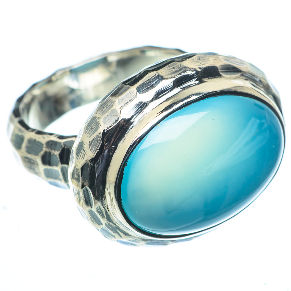 Aqua Chalcedony Rings handcrafted by Ana Silver Co - RING62755