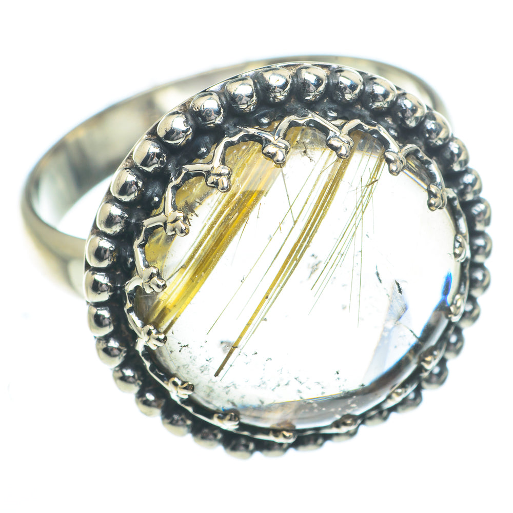 Rutilated Quartz Rings handcrafted by Ana Silver Co - RING62809