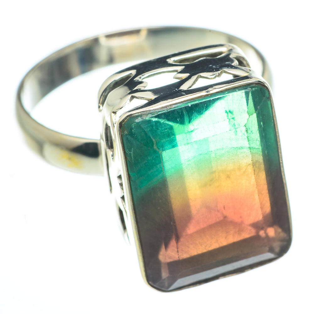 Green Fluorite Rings handcrafted by Ana Silver Co - RING62813