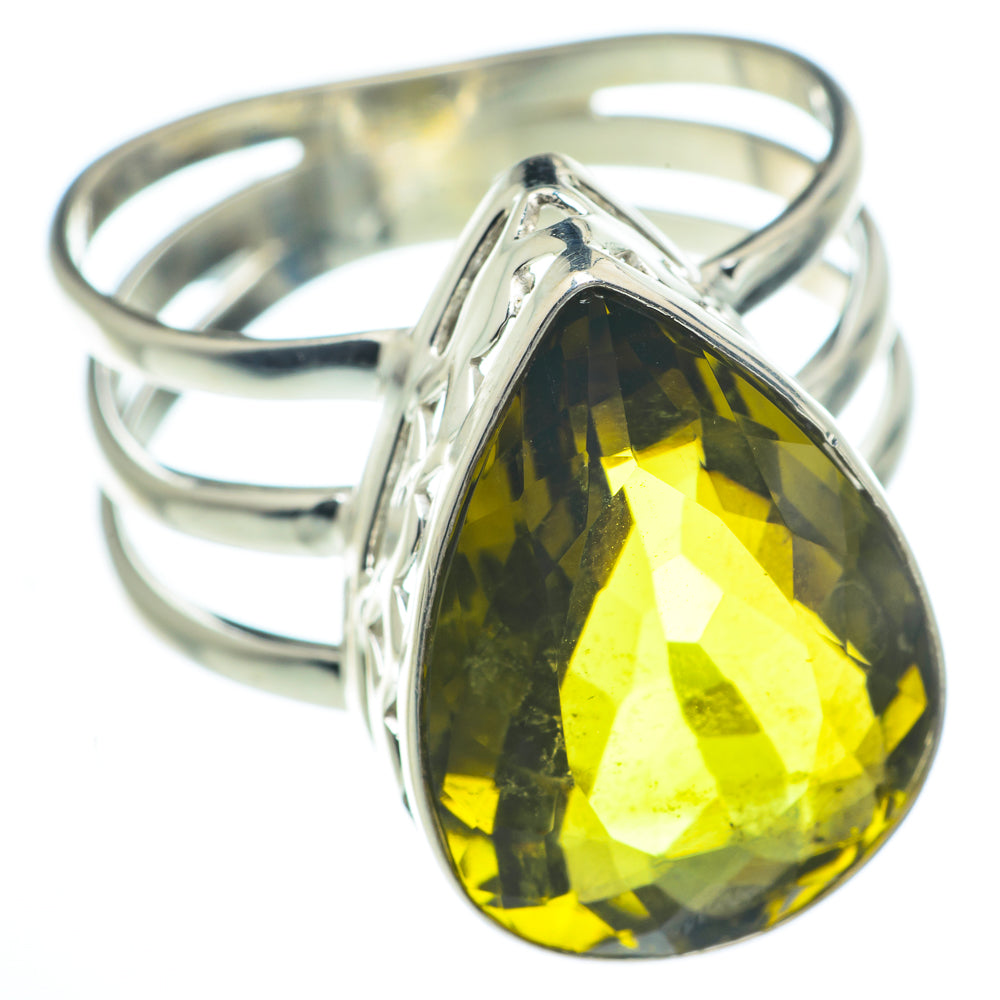 Olive Quartz Rings handcrafted by Ana Silver Co - RING62818