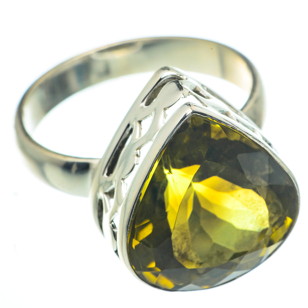 Olive Quartz Rings handcrafted by Ana Silver Co - RING62819