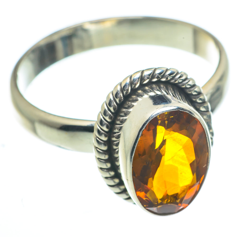 Mandarin Citrine Rings handcrafted by Ana Silver Co - RING62831