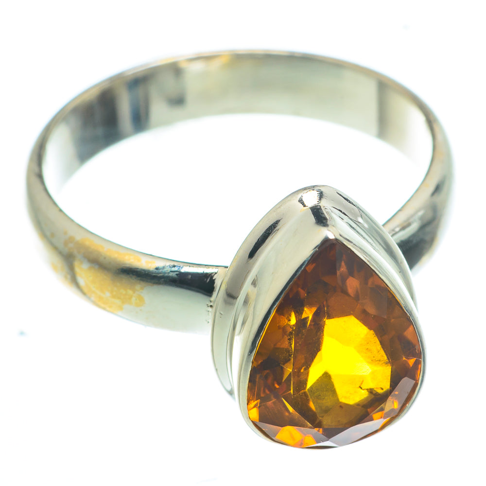 Mandarin Citrine Rings handcrafted by Ana Silver Co - RING62856