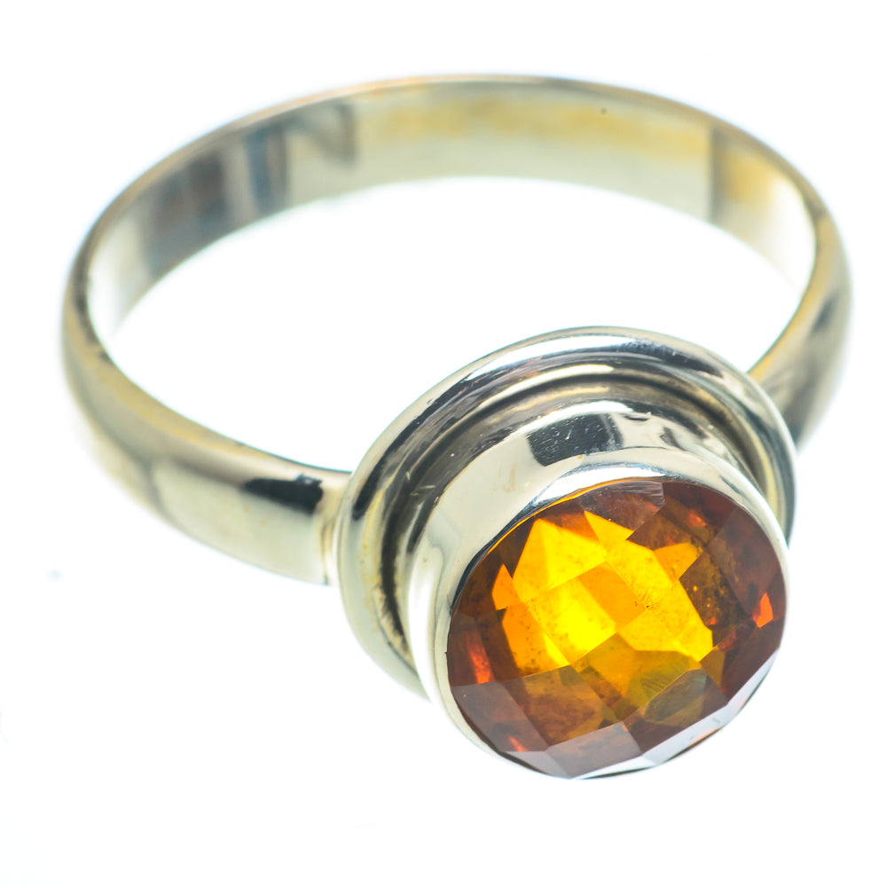 Mandarin Citrine Rings handcrafted by Ana Silver Co - RING62877