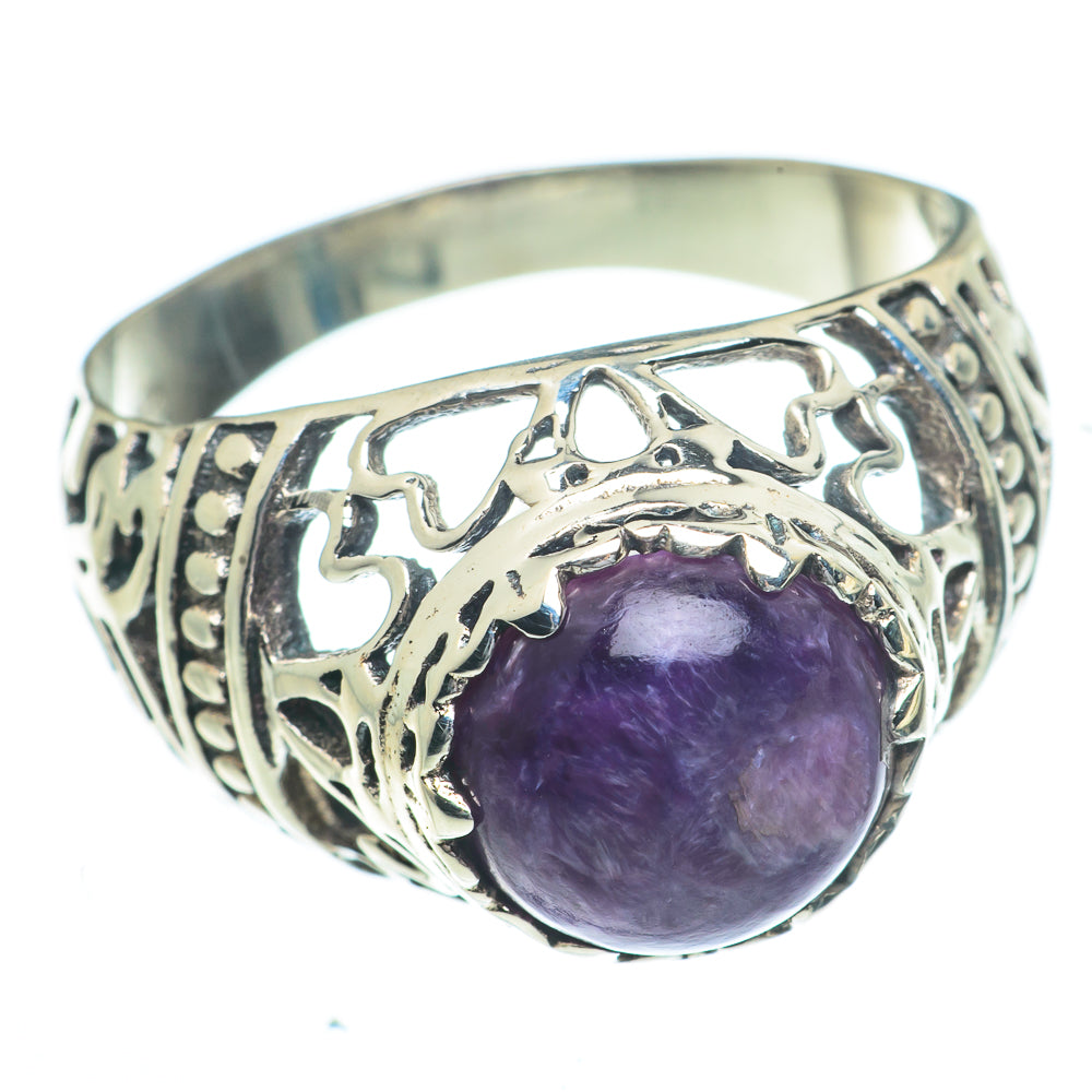 Charoite Rings handcrafted by Ana Silver Co - RING62883