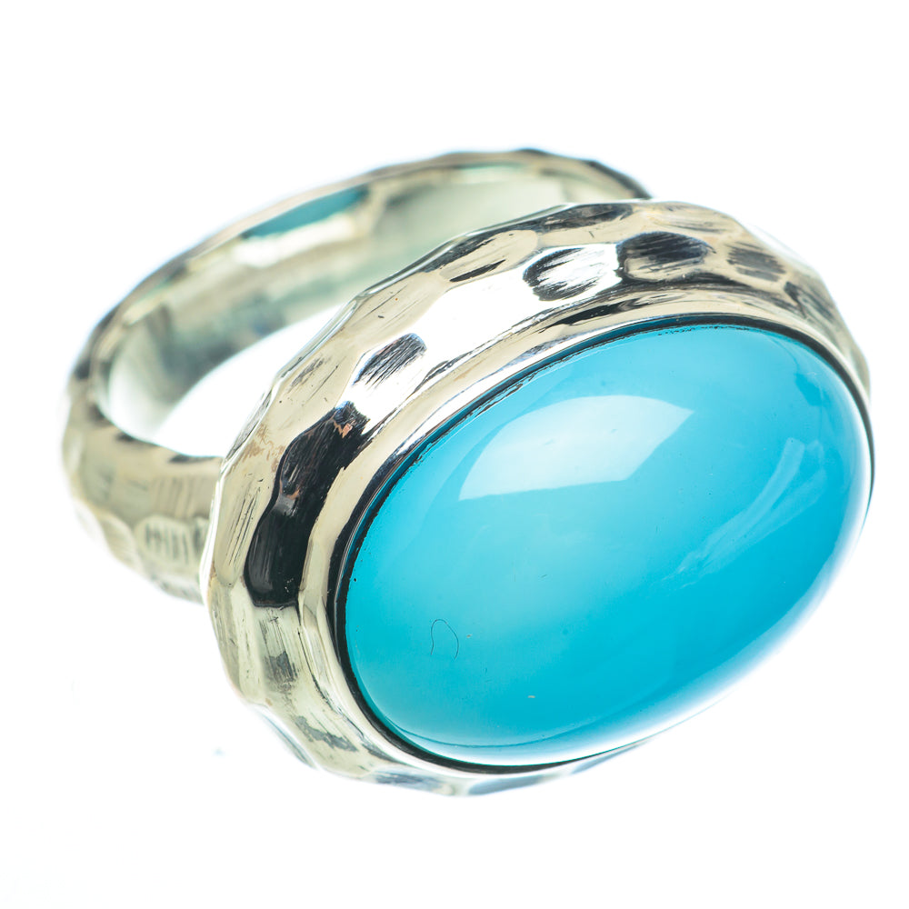 Aqua Chalcedony Rings handcrafted by Ana Silver Co - RING62911