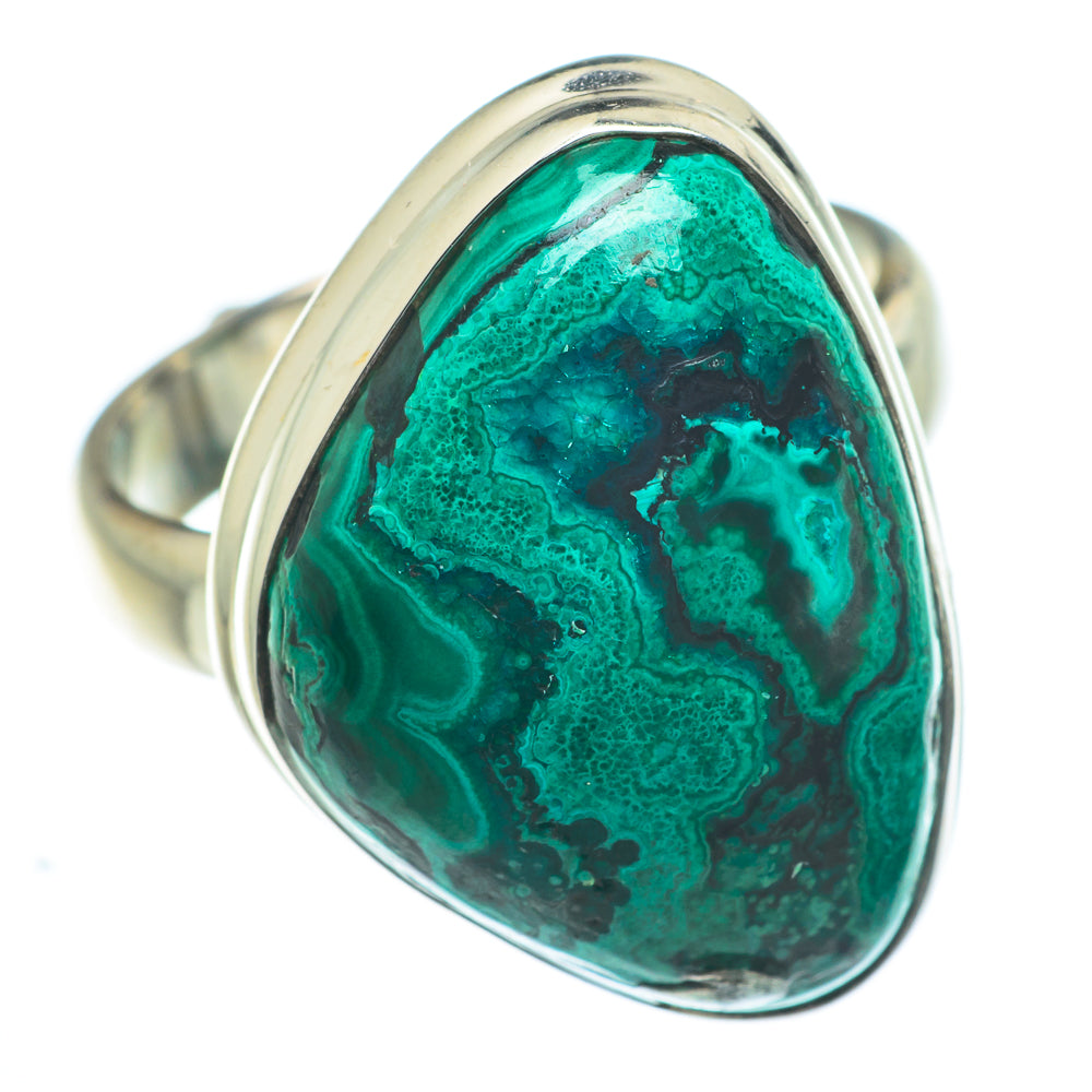 Malachite In Chrysocolla Rings handcrafted by Ana Silver Co - RING62915